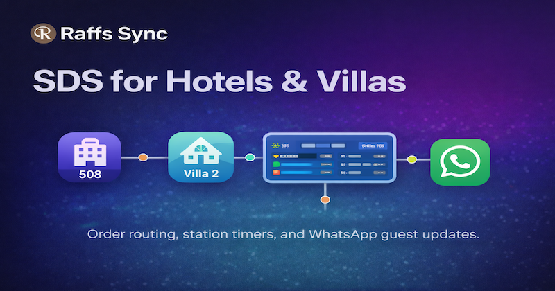 Raffs Sync SDS for Hotels & Villas overview