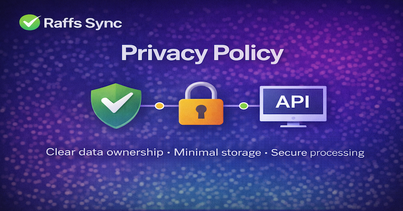 Raffs Sync privacy policy